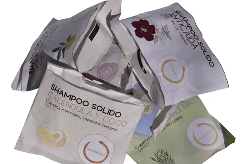 Shampoo Sólido Vegano Cacao Y Trigo Cabello Seco Ouroboros