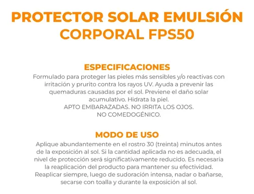 Aveno Protector Solar Emulsión Corporal Fps 50 Piel Sensible
