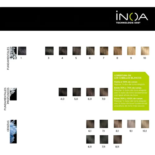 Tintura Inoa Sin Amoniaco Coloracion X60grs Loreal Pro
