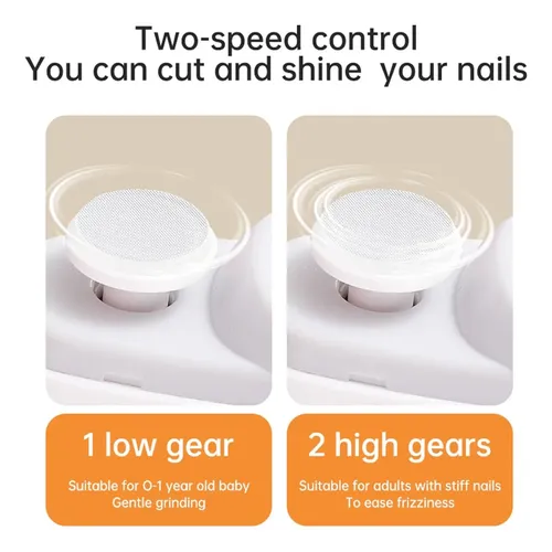 Cortauñas Eléctrico 2 En 1 Portátil Recargable Con Led