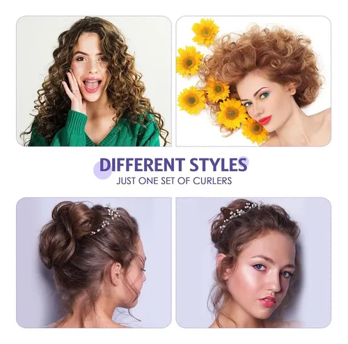 Syhood 28 Rodillos Para El Cabello, Rulos De Plástico