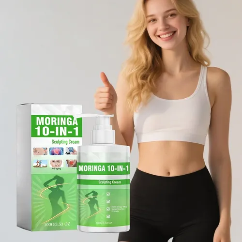 Crema Esculpidora J62 Moringa Care 10 En 1, Crema Corporal Y