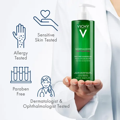 Jabón Facial Vichy Normaderm Daily Acne 0,5% De Ácido Salicí