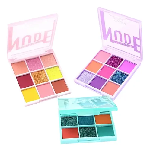 Paleta De Sombras Nude Skora Glow Vibes X9 Tonos