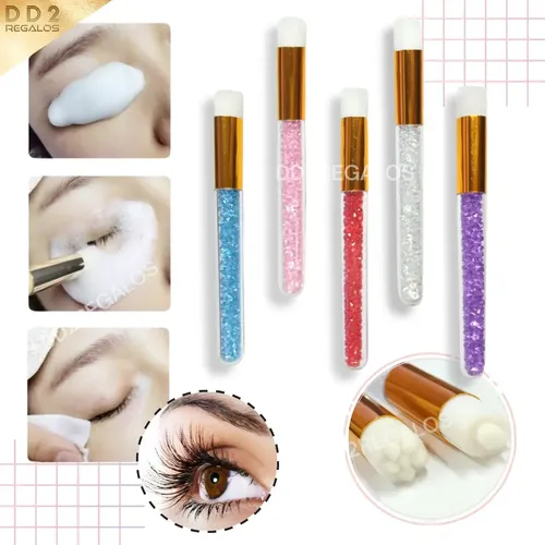 Brocha Para Lash Shampoo C/glitter Limpieza Exten Pestañas