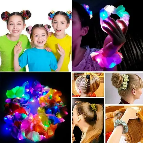 Cintas Para El Pelo Con Luz Led, Rosquillas, Neón, Fiesta, 9