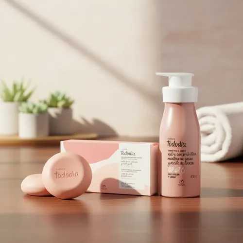 Kit Crema Y Jabon Nuez Pecan Y Cacao Tododia Natura