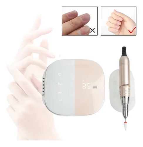 Lima Uñas Eléctrica Herramienta Manicura Y Pedicura Rosa