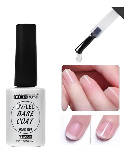 Base Coat Cherimoya Nuevo X 8ml Uvled Esmalte Semipermanente