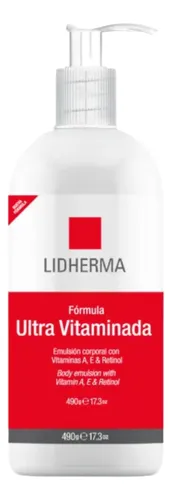 Crema Emulsión Liviana Corporal Vitaminada Retinol Lidherma