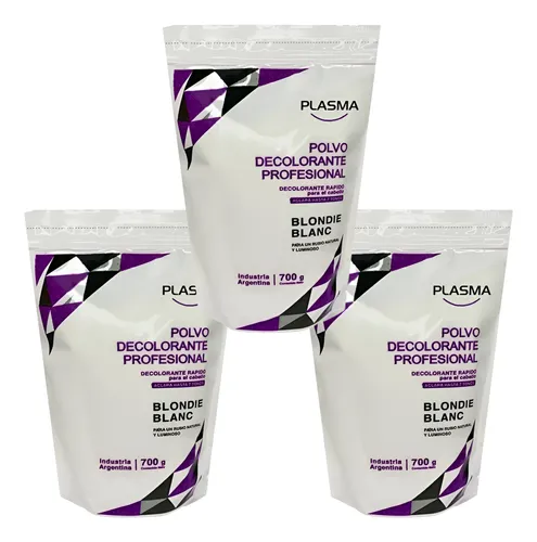 Polvo Decolorante Blondie Blanc Plasma 700gr X5 Unidades