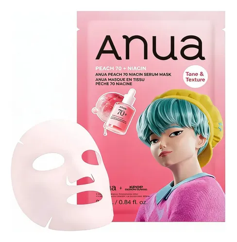 Mascarilla Facial Colágeno Anua Extracto Durazno Serum 25ml