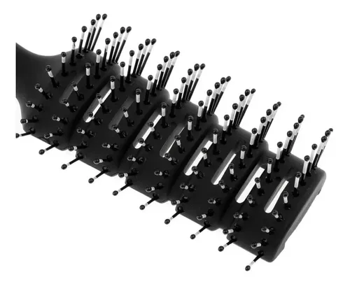 Cepillo De Cabello Negro X 2 Para Atención De Belleza