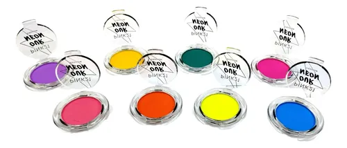 Set 8 Paletas De Sombras De Ojos Fluo Neon Pink 21