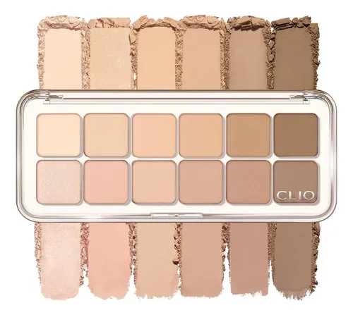 Paleta Sombras Ojos Clio Pro Eye 12 Colores Nude