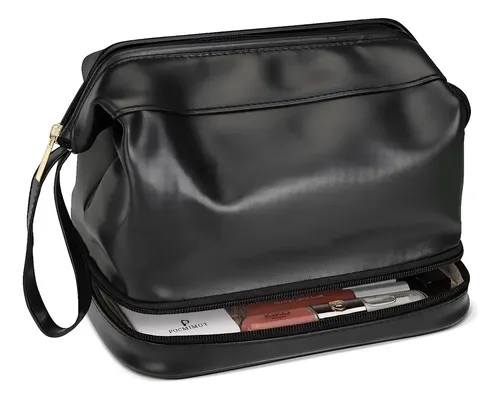 .pj S Cosmetiquera Neceser Maquillaje Y Viaje Mujer L. Coral Claro Negro Mate