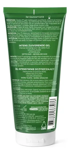 Gel De Limpieza Vichy Normaderm Para Piel Grasa X 200ml