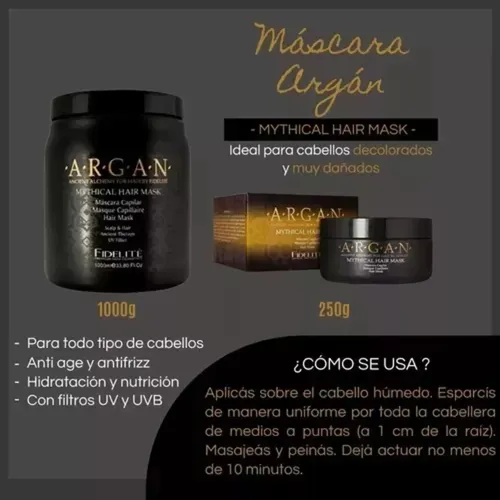 Pack Mascara Fidelite Argan Mythical + Keratina 1000ml