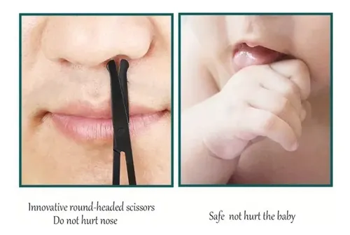 Tijeras De Acero Inoxidable Para Depilar Cejas Y Nariz