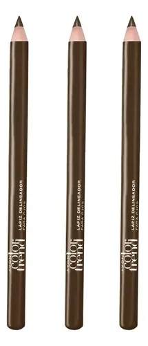 Avon Pack X 3 Lapiz Delineador De Ojos Color Trend Acabado normal Color Marrón
