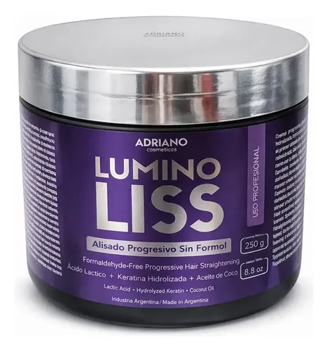 Alisado Cabello Rulos Lumino Liss Sin Formol 250gr