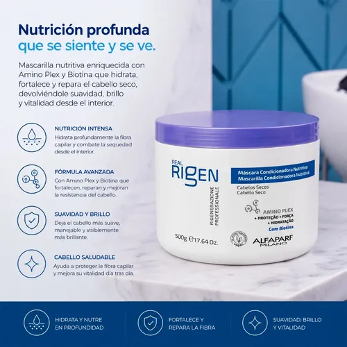 Mascara Real Rigen Nutritiva Alfaparf X 1k