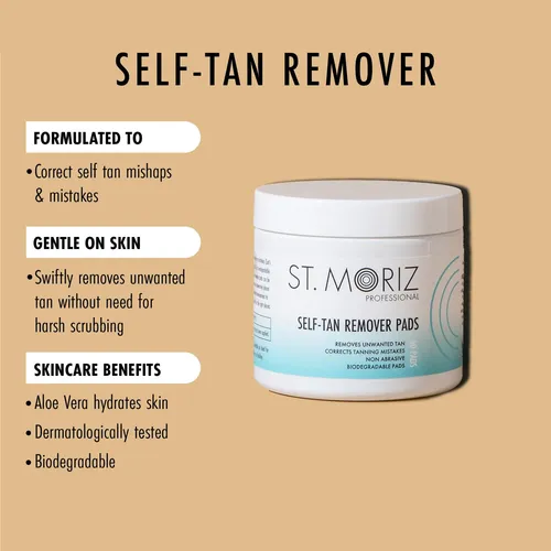 Toallitas Removedoras De Bronceado St. Moriz 60 Unidades Veg