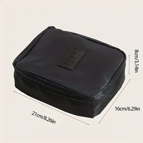 Q Bolsa De Maquillaje Negra Para Viaje Organizador W