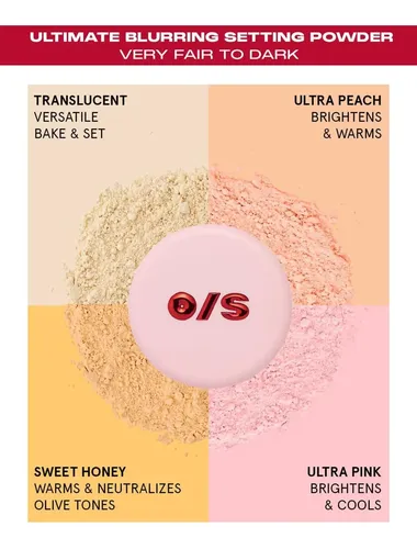 One Size Polvo Fijador Ultimate Blurring Ultra Pink 150 G
