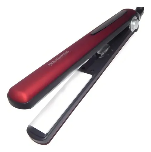Plancha De Pelo Profesional Ultra Gloss Ceramic Teknikpro Color Rojo/Negro