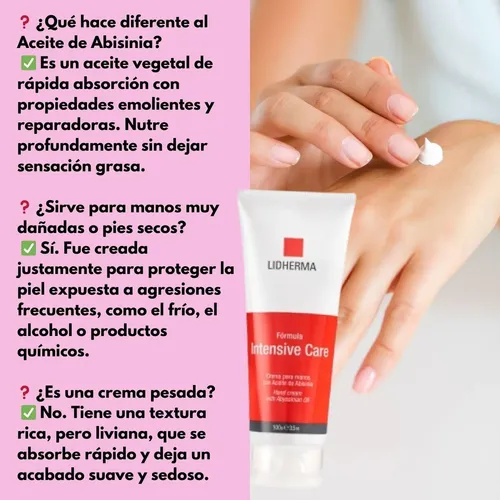 Crema De Manos Lidherma Intensive Care Reparadora Piel Seca