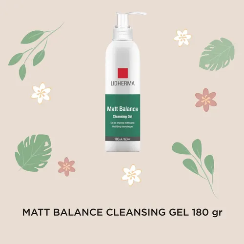 Gel De Limpieza Facial Lidherma Matt Balance Piel Grasa