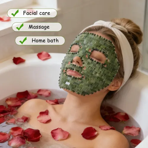 Máscara De Jade, Máscara Facial De Piedra 100% Natural Para