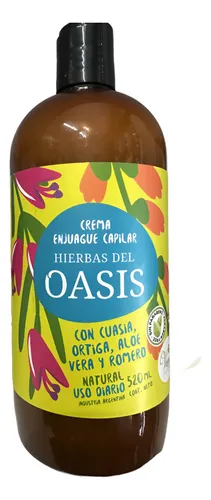 Crema Enjuague Cuasia Ortiga Romero Aloe Hierbas Oasis Fw