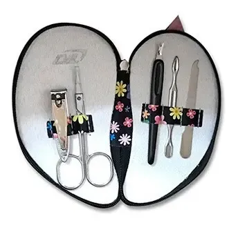 Set De Manicura Y Pedicura 5 Piezas De Acero Quirurgico M5p5