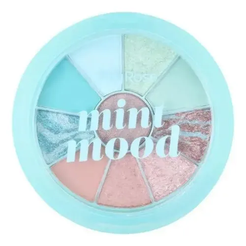 Paleta De Sombras Mint Mood Ruby Rose Color Azul-claro, Verde-claro, Rosa-claro, Prateado, Creme