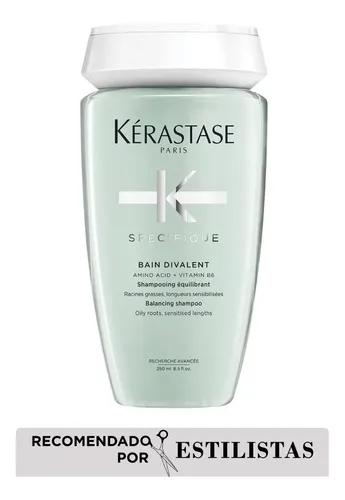 Champú Kérastase Specifique Bain Divalent, para raíces grasas y cabello sensibilizado, 250 ml