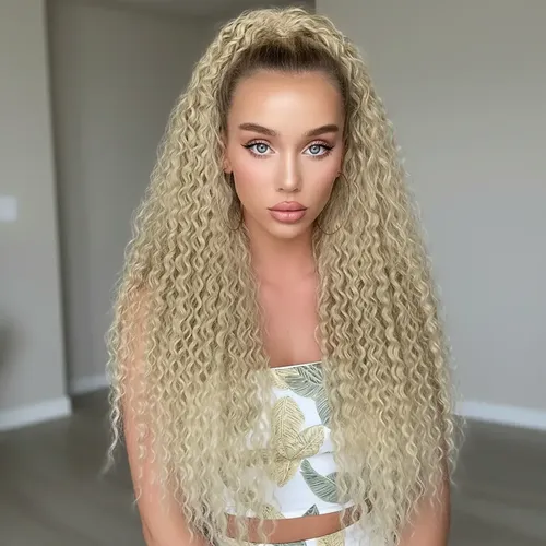 Coleta Postiza De Rulos Ponytail Largas Curly Extension Cola