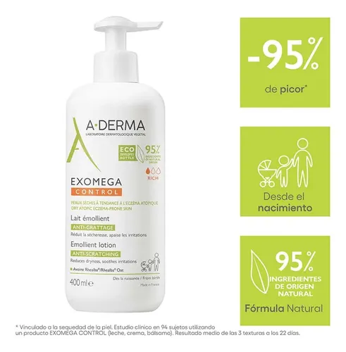 A-derma Exomega Control Crema Corporal Emoliente 400ml