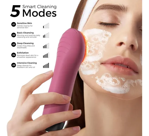 Cepillo Facial Eléctrico De Silicona Ccigedy Berry