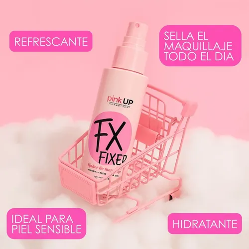 Fijador De Maquillaje Duradero Mta Pink Up Fox En Aerosol A*