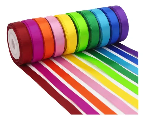 A Combinación De Colores Sólidos De 10 Rollos De Cinta ,