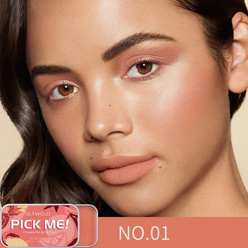 Lápiz Labial 3 En 1, Paleta Reparadora De Sombras, Rubor, Cr