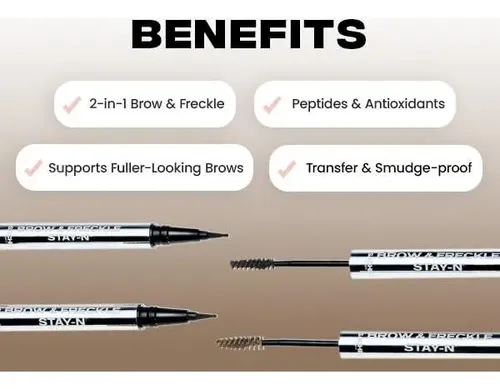 Gel Tinte Para Cejas Y Lápiz De Pecas Sacheu 2 En 1