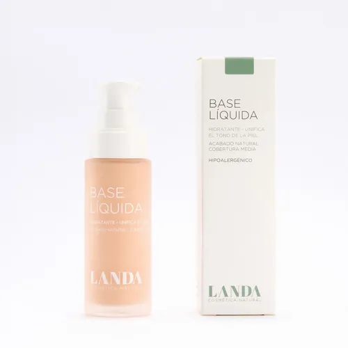 Maquillaje Base Liquida | Landa- Cosmética Natural & Vegana Medio Calido