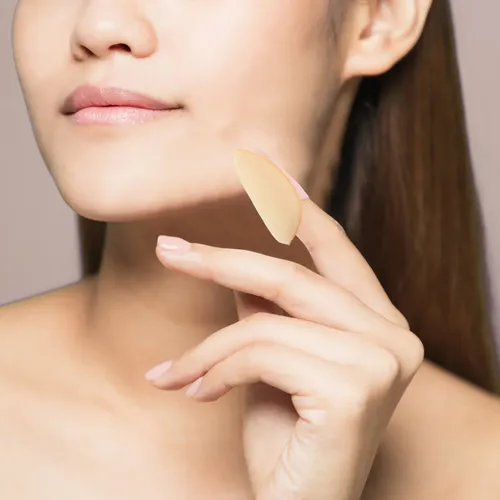 Mini Puff De Dedo Para Maquillaje Facial 7 Pzs Reutilizables