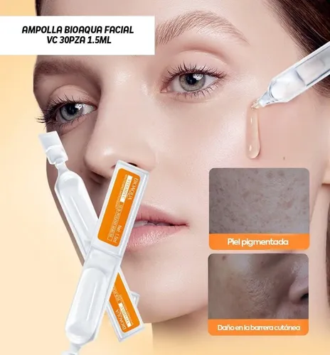 Ampolletas Vitamina C Antiarrugas Antimanchas Aclarante 30pz Momento De Aplicación Día/noche Tipo De Piel Todo Tipo De Piel