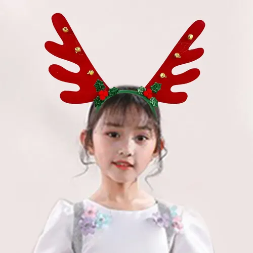 Diadema De Astas De Ciervo De Navidad, Tocado De Navidad,