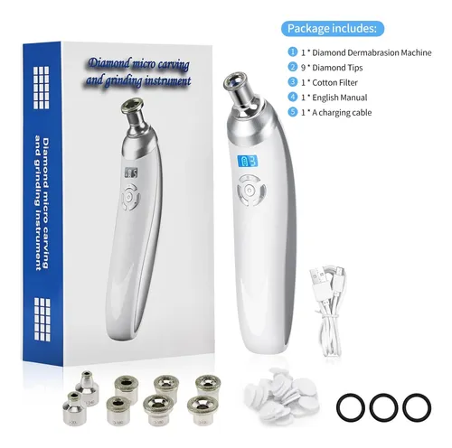 Máquina De Diamante Inalámbrica Blackhead Microdermabrasion
