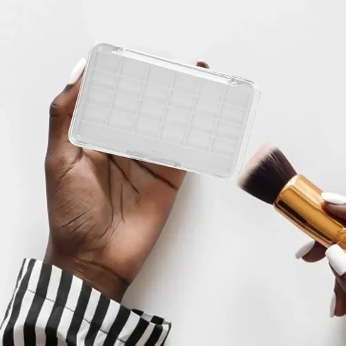 Paleta De Pintalabios Vacía De 2 Piezas: Grids Empty Makeup